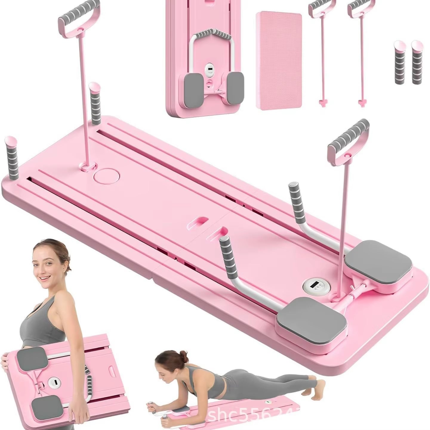 Multi-Functional Four-In-One Foldable Fitness Board for Pilates Abdominal and Chest Muscle Exercises Universal Use